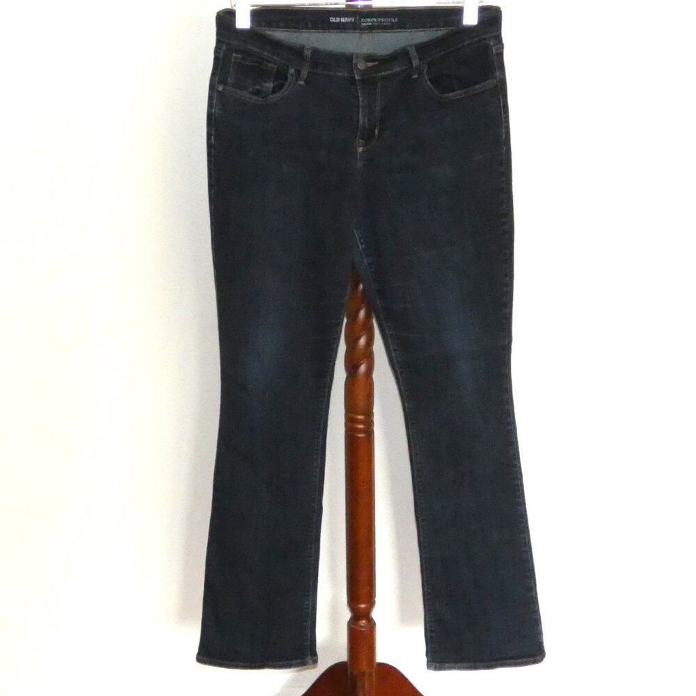 Old Navy Curvy Mid Rise bootcut stretch denim jeans